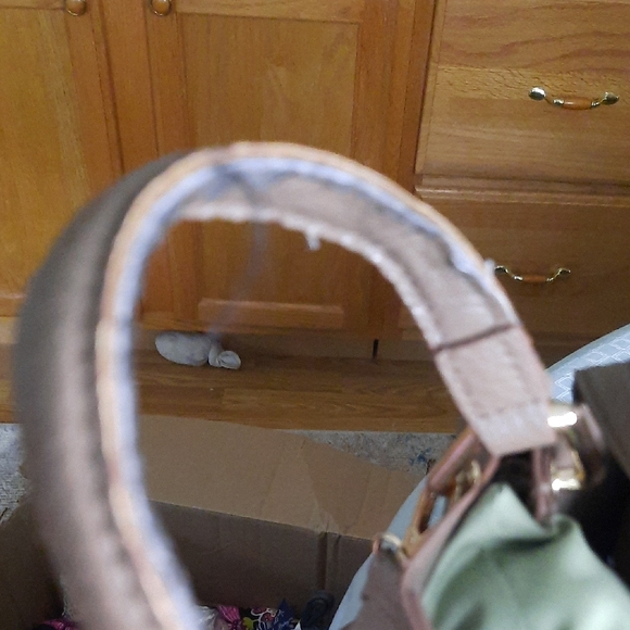 Anne Klein Taupe and Cream Tote Bag - Picture 5 of 9